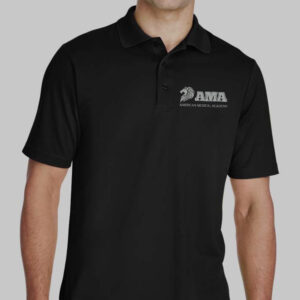 Core365 88181 Black - AMA Left Chest Only Performance Polo