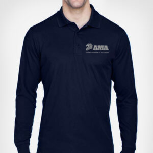 Core365 88192 Navy - Men's Pinnacle Performance Long-Sleeve Piqué Polo