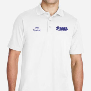 Core365 88181 White - EMT Student Performance Polo